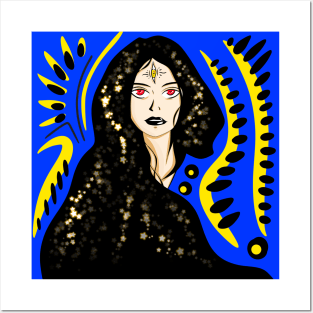 mirage woman in ecopop bright light future art Posters and Art